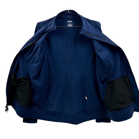 EUC - Duluth Trading Womens Navy Zip-Up Athletic Jacket M Nylon/Spandex - Picture 7 of 10